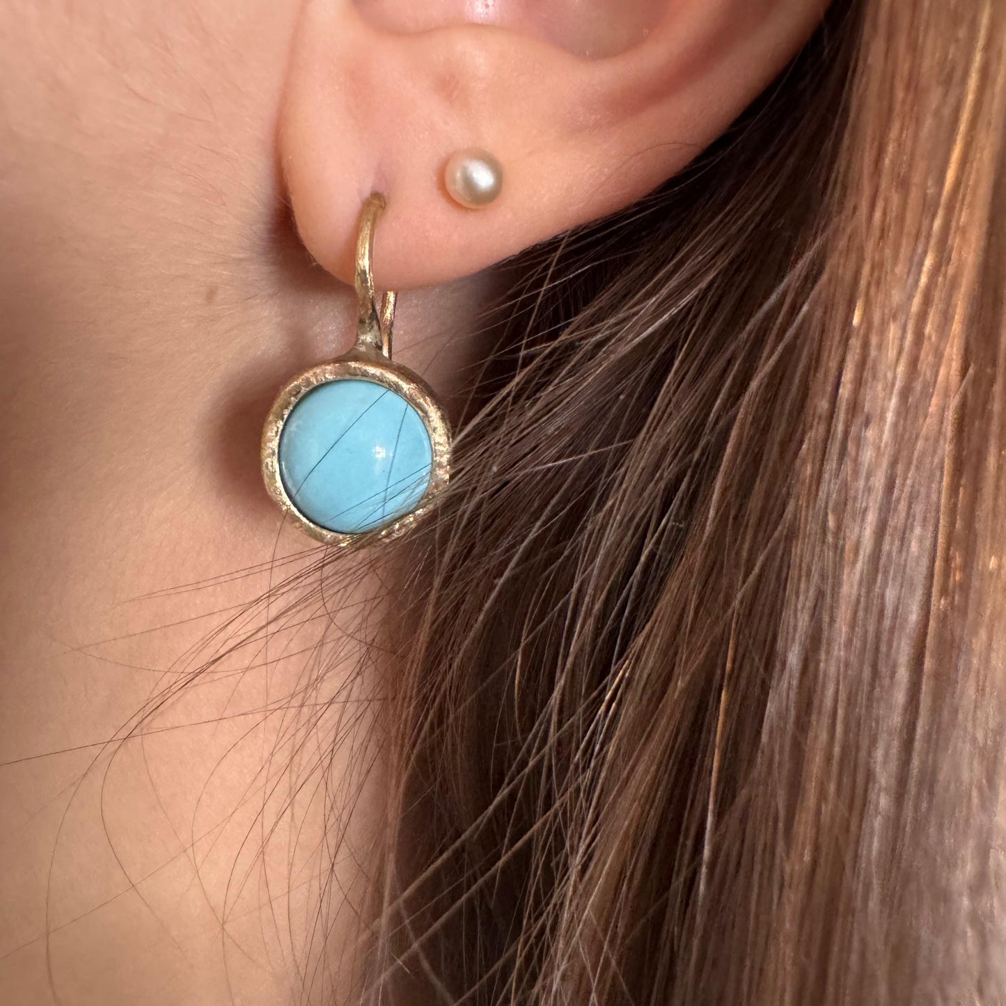 ORECCHINO ARENA TURCHESE