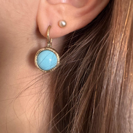 ORECCHINO ARENA TURCHESE