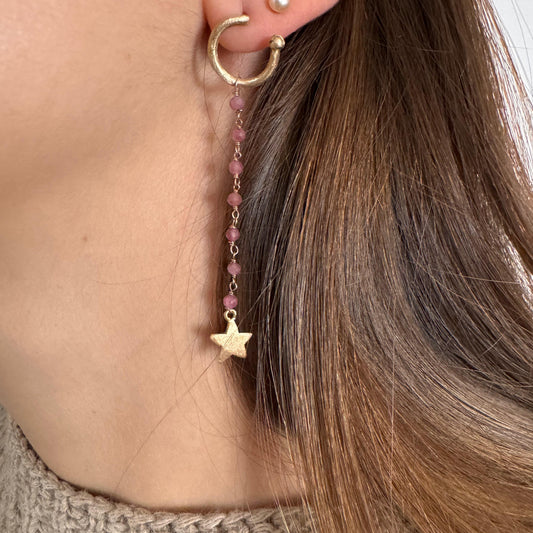 ORECCHINO BAGUTTA TORMALINE