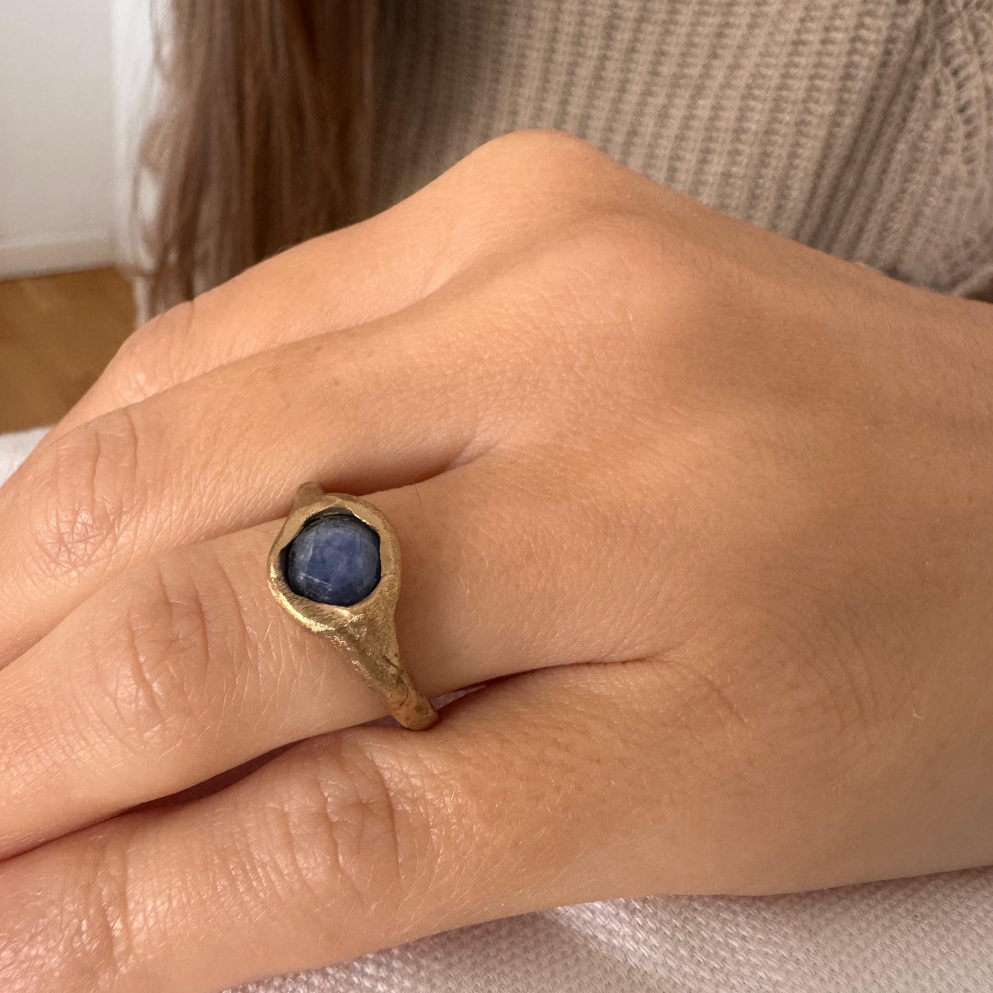 ANELLO MOOD CORINDONE BLU
